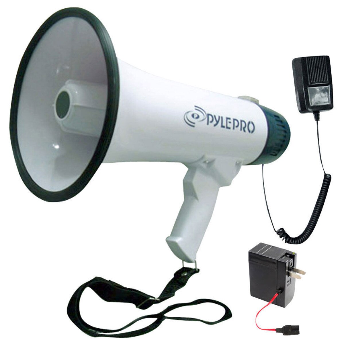 Pyle PMP45R Megaphone Bullhorn PA Speaker with Builtin Rechargeable